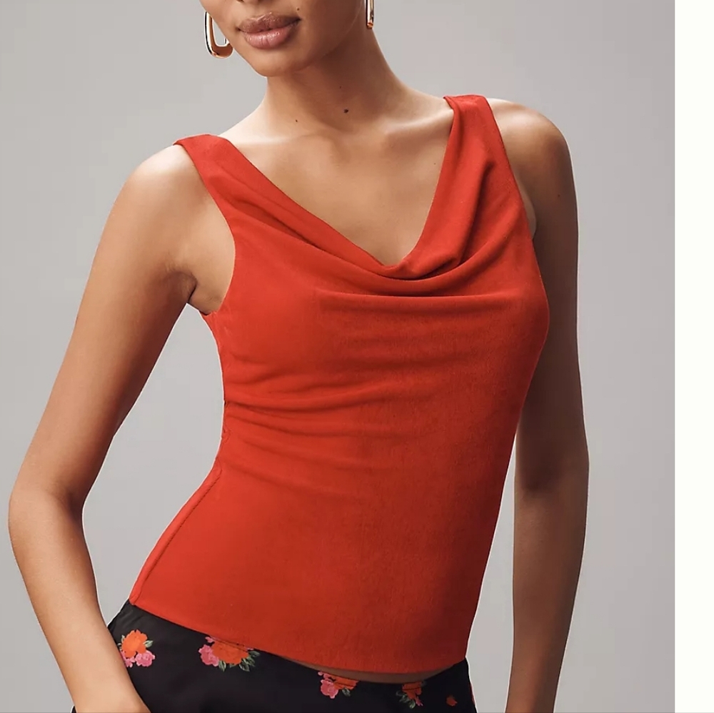 NWT Anthropologie Sunday In Brooklyn Cowl Neck Tank Top Small